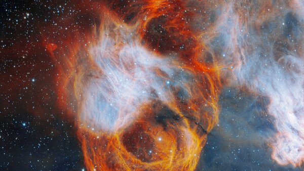 Una "rosa vibrante" de San Valentín, capturada por el telescopio Gemini Sur