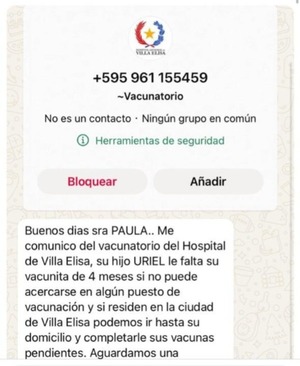 Por WhatsApp recuerdan a padres que de deben vacunar a sus hijos - 1000 Noticias
