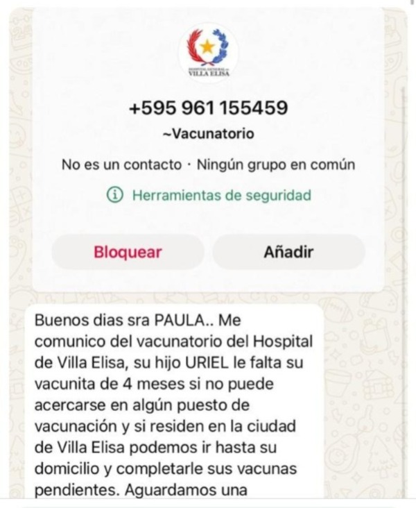 Por WhatsApp recuerdan a padres que de deben vacunar a sus hijos - 1000 Noticias