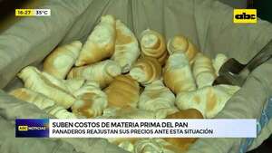 Video: panaderos reajustan sus precios ante subida de materias primas - ABC Noticias - ABC Color