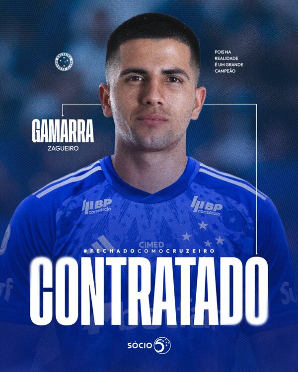 El Cruzeiro de Brasil anunció el fichaje de Mateo Gamarra - Unicanal