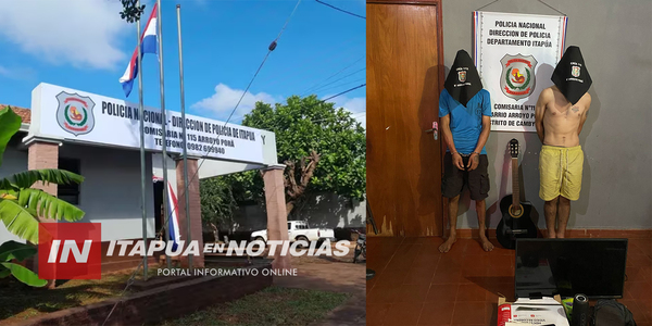 RECUPERAN OBJETOS HURTADOS Y DETIENEN A DOS PERSONAS EN CAMBYRETÁ - Itapúa Noticias