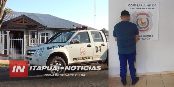 DETIENEN A UN HOMBRE CON ORDEN DE CAPTURA POR TENTATIVA DE HOMICIDIO EN SAN JUAN DEL PNÁ. - Itapúa Noticias