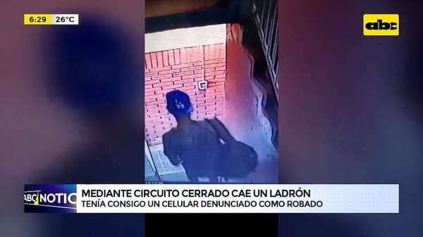 Video: Cae ladrón que tenía consigo un celular denunciado como robado  - ABC Noticias - ABC Color