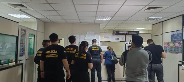 Fiscal allanó el Palacio de Justicia de Luque