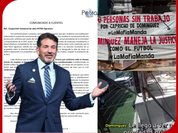 Alejandro Domínguez, presidente de la CONMEBOL, en el centro de una polémica por frenar una obra inmobiliaria en Asunción