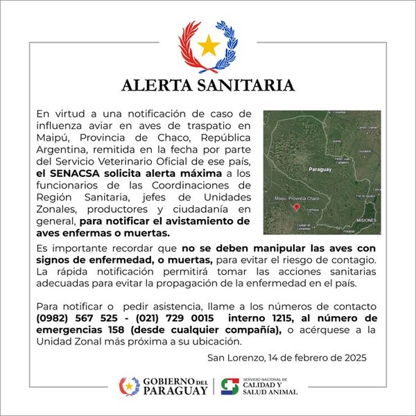 PARAGUAY EN ALERTA POR GRIPE AVIAR EN ARGENTINA - TVS