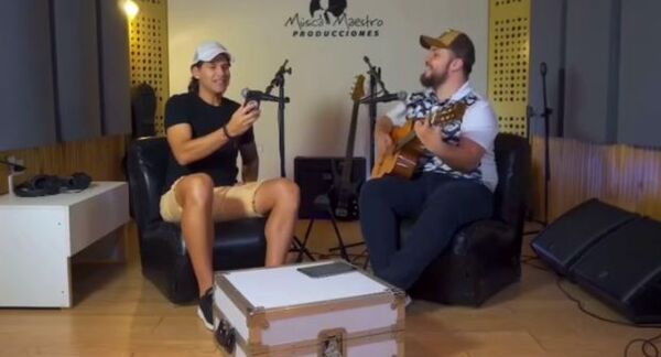 ¡Hay talento! Cuando deje el fútbol, Guille Beltrán puede ser tranquilamente cantante