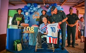 Último excombatiente en Alto Paraná cumple 108 años