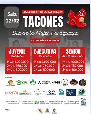 Cuarta edición de la Carrera de Tacones con tres categorías y premios en efectivo