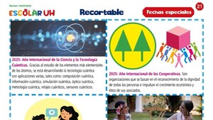 Escolar ÚH aparece mañana martes con ejemplar del diario