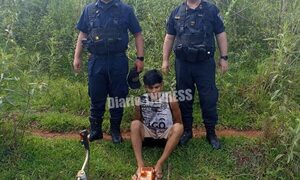 Detienen a joven y recuperan de su poder una desmalezadora que robó poco antes – Diario TNPRESS