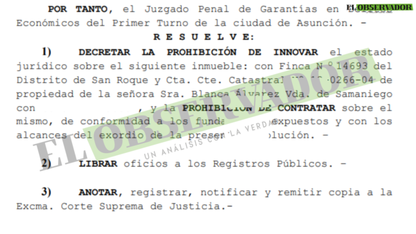 Dictan prohibición de innovar sobre inmueble presuntamente refaccionado con dinero municipal