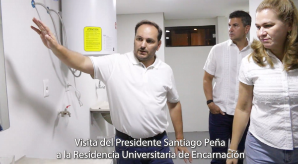 VISITA DEL PRESIDENTE SANTIAGO PEÑA A LA FUTURA RESIDENCIA UNIVERSITARIA DE ENCARNACIÓN - Itapúa Noticias %
