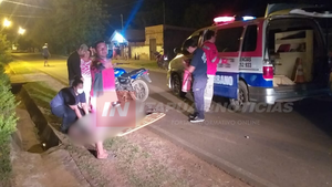 MOTOCICLISTA Y SU HERMANO MENOR HERIDOS TRAS ACCIDENTE EN CNEL. BOGADO - Itapúa Noticias