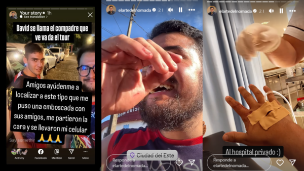 Asaltan a influencer mexicano en peligroso barrio de Ciudad del Este