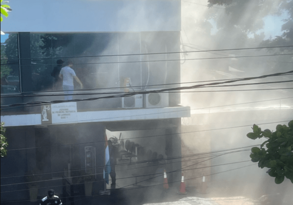 Registran principio de incendio en el Juzgado de Primera Instancia de Lambaré