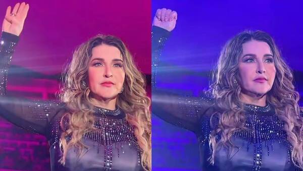La señal que hizo Alicia Villarreal en un concierto y que puso en estado de alerta al rollete