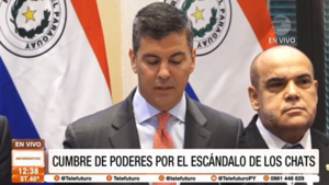 Cumbre de poderes por el escándalo de los ''chats''