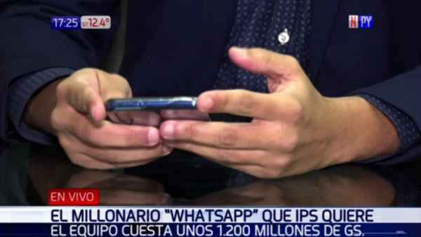 El WhatsApp de G. 1.200 millones que quiere el IPS