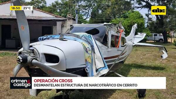 Operación Cross: detenciones e incautaciones vinculadas a red de narcotráfico aéreo - Crimen y castigo - ABC Color