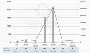 Importación de productos forestales del mes de enero de 2025
