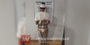 TERMINÓ TRAS LAS REJAS POR HURTAR UNA GARRAFA EN SAN JUAN DEL PNÁ.