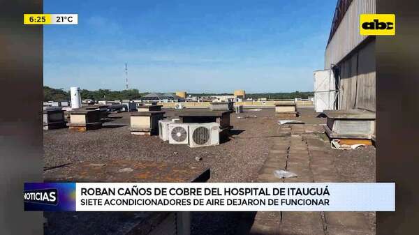 Video: Roban caños de cobre del Hospital Nacional de Itauguá - ABC Noticias - ABC Color