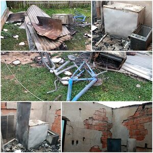 Incendio intencional en el barrio Porvenir afectó a humilde trabajadora