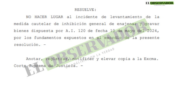 Bienes de funcionarios de ANDE implicados en millonario robo de cables continuarán en resguardo