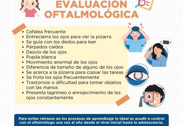 Salud recomienda el control ocular en escolares para un buen aprendizaje