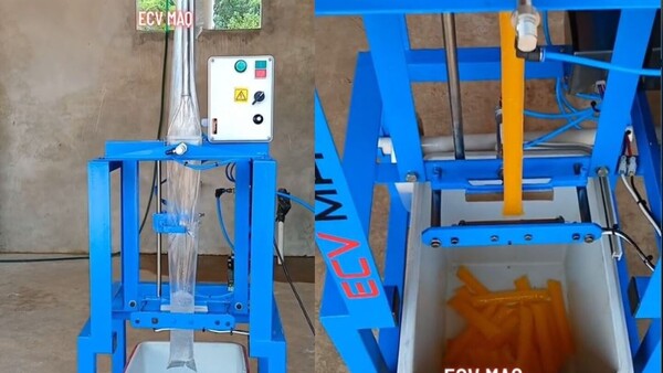 Fabrica máquina para cargar hielo y es furor