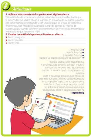Signos de puntuación: El punto (1) - Castellano Primer Ciclo - ABC Color