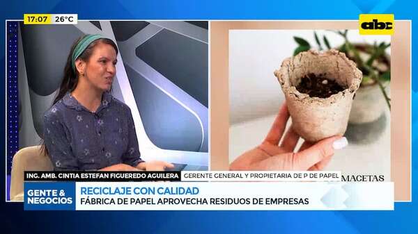 Reciclaje con calidad: fábrica de papel aprovecha residuos de empresas - Gente & Negocios - ABC Color
