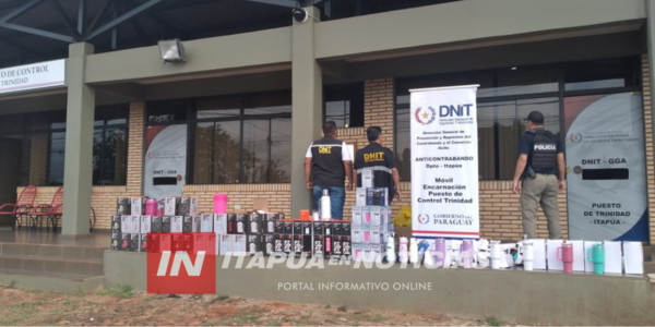 INCAUTAN MERCADERÍAS FALSIFICADAS TRAS CONTROL EN ITAPÚA