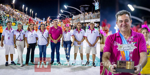 EDUARDO FLORENTÍN RECIBE RECONOCIMIENTO POR SU LIDERAZGO EN EL CARNAVAL ENCARNACENO 2025
