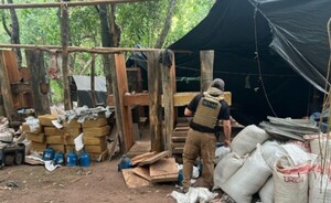 Operativo entre CODI, FTC y Senad desbarató campamentos clandestinos