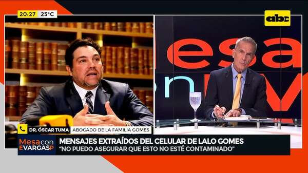 “No puedo asegurar que no esté contaminado”: abogado de familia Gomes sobre copias espejo - Mesa de Periodistas - ABC Color