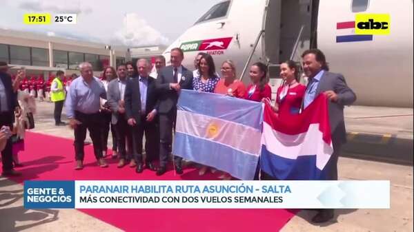 Paranair reanuda los vuelos directos entre Asunción y Salta - Gente & Negocios - ABC Color
