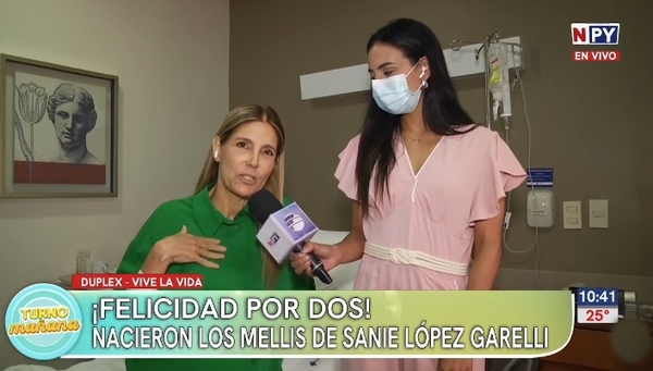 Sanie López Garelli dio a luz a sus mellizos - Teleshow