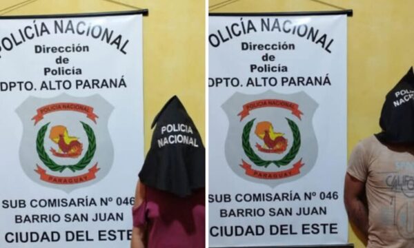 Entre el amor y el delito: Tortolos detenidos por hurtos en CDE