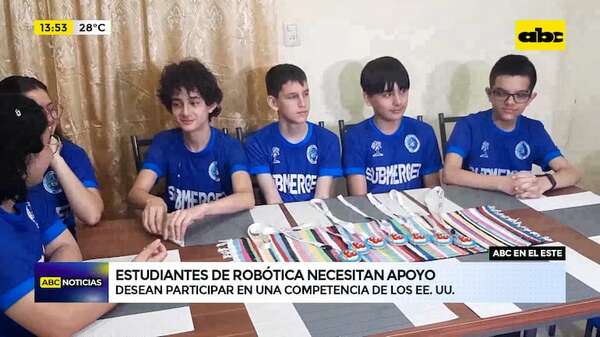 Estudiantes de robótica representarán al país en Estados Unidos: necesitan apoyo para costear viáticos - ABC TV - ABC Color