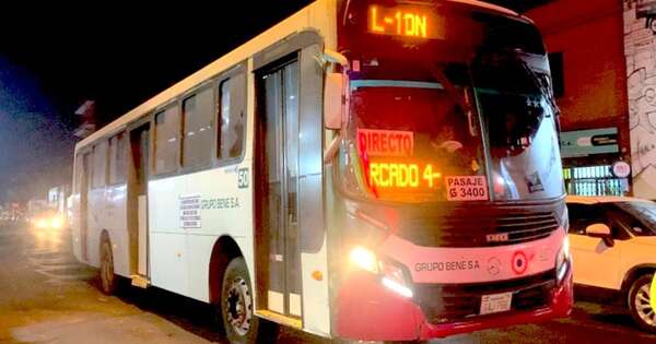 La Nación / El transporte nocturno funcionará desde viernes
