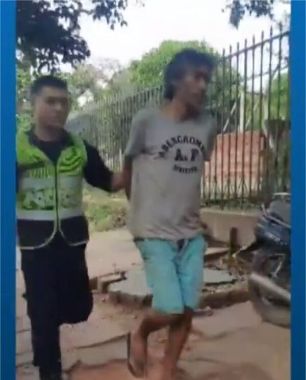 Cae presunto asaltante machetero