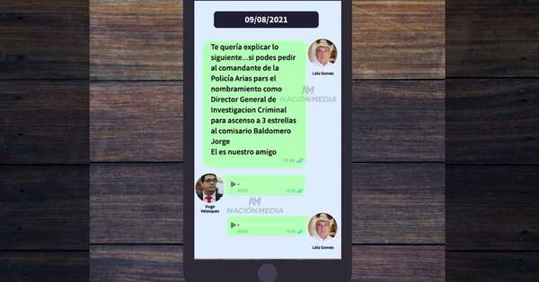 La Nación / Con HV, Lalo impone a su recomendado como subcomandante de la Policía