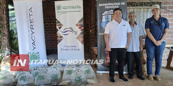 LA EBY ENTREGA ALEVINES DE PACÚ A PRODUCTORES DE PASO GUEMBE
