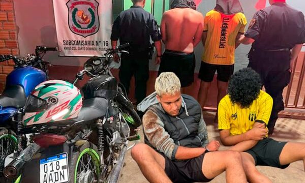Detienen a dos presuntos motochorros tras persecución y balacera en Yguazú – Diario TNPRESS