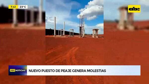 Presidente Franco: nuevo puesto de peaje genera molestias entre los pobladores - ABC TV - ABC Color