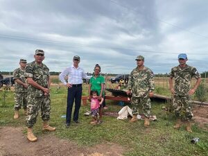 Ministro verifica reconstrucción de viviendas por militares en San José de los Arroyos - .::Agencia IP::.