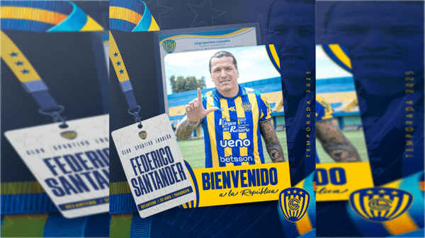 Sportivo Luqueño oficializa a Federico Santander